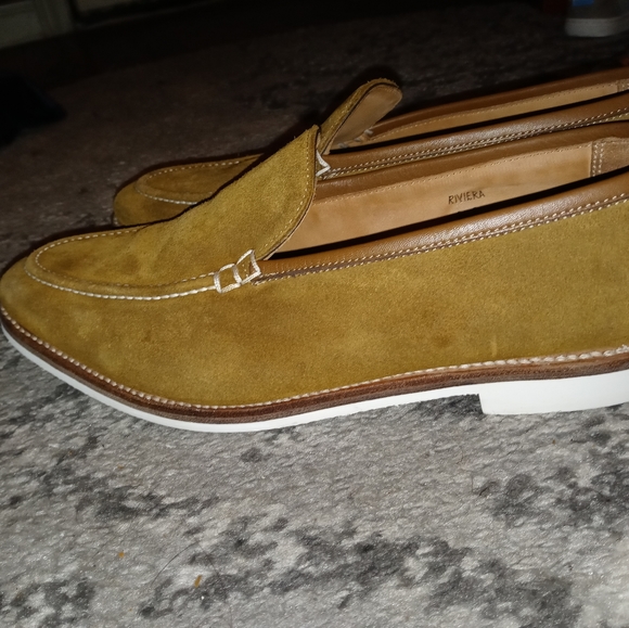 MEN SUEDE SLIP ONS BY GEORGE CLEVERLY 9.5 E - Picture 2 of 7